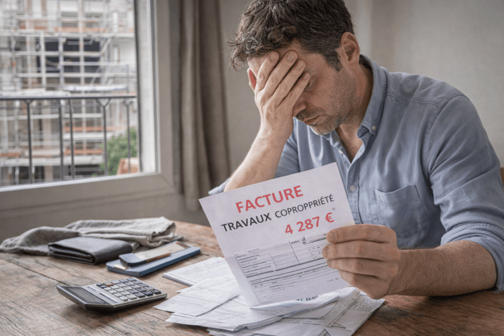 je ne peux pas payer les travaux de la copropriété​