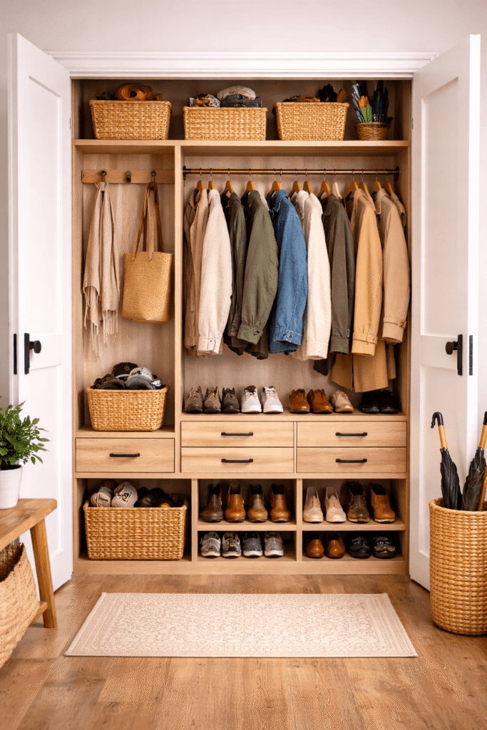 aménagement placard hall d'entrée​