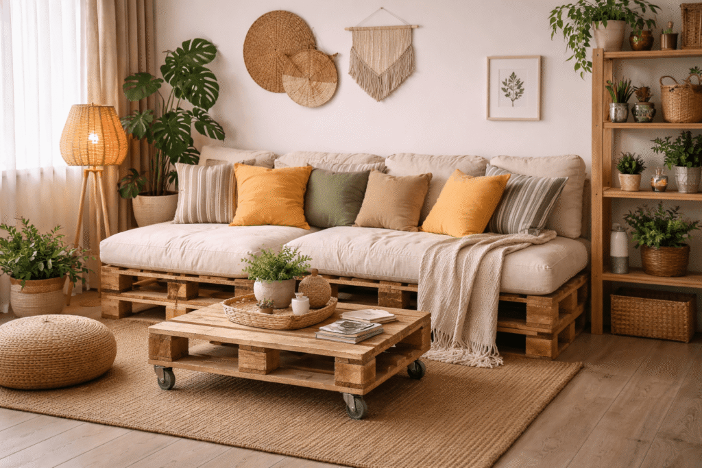 canape palette intérieur