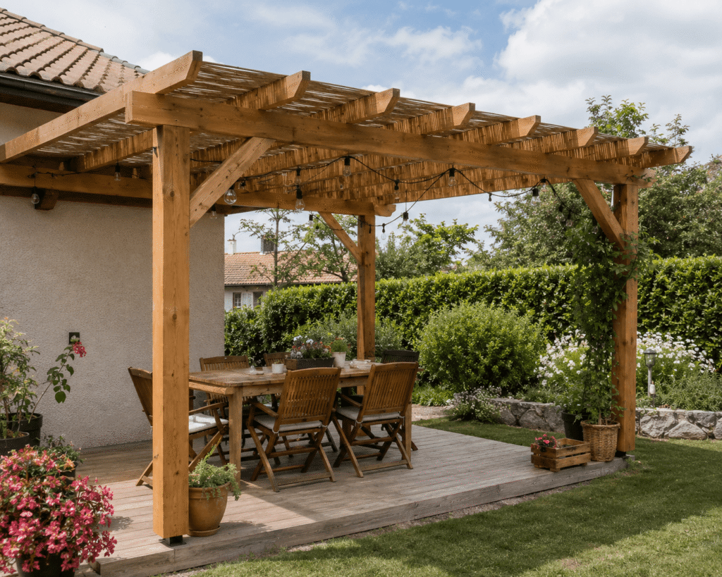 faire sa pergola bois